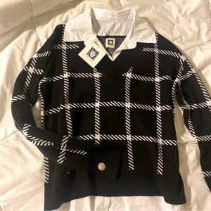 NWT Anne Klein Sweater Blouse